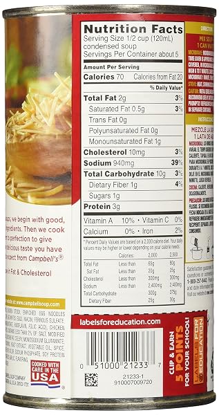 CAMPBELL’S HOMESTYLE CHICKEN NOODLE SOUP, 22.2 OUNCE (PACK OF 12)