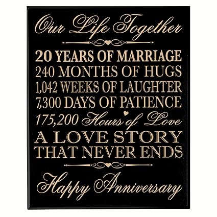 wedding anniversary 20th