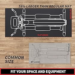 GymCope Treadmill mat, 75.6"x30" Exercise Equipment