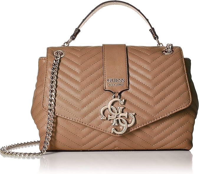 GUESS Violet Shoulder Bag, tan Handbags