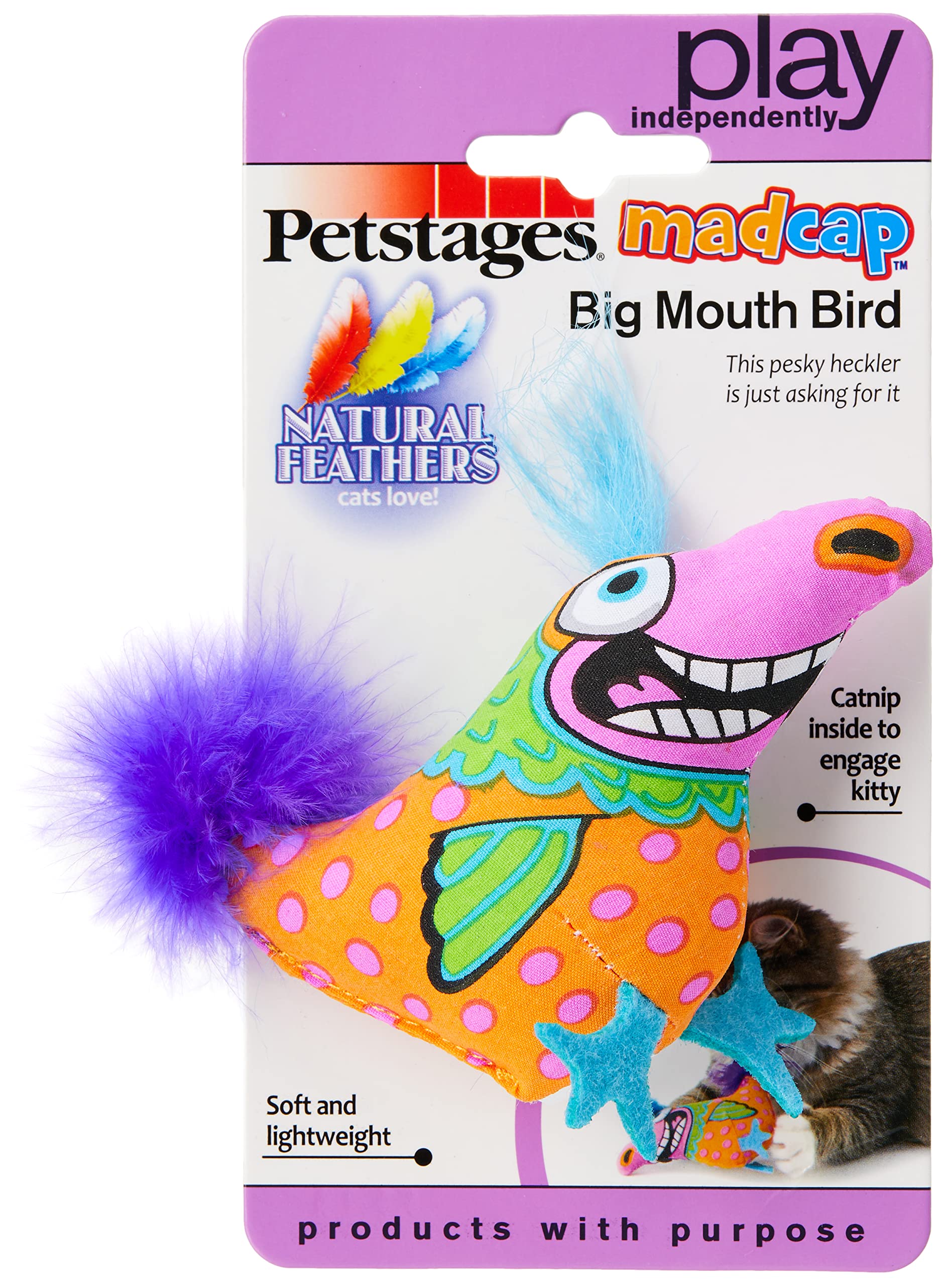 Petstages Madcap Big Mouth Bird Catnip Toy โ image 1