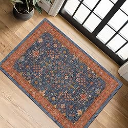 Washable 2x3 Entry Rug Front Door Indoor, Farmhouse