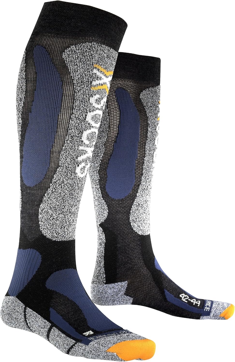 XSOCKS Ski Performance Unisex Functional Socks anthracite/avio Size35