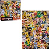 LEGO&reg; Minifigures Collage Puzzle (500 pcs) | Family Jigsaw Puzzle with Poster, LEGO&reg; Fan Gift for Kids and Adults, Ages 8+