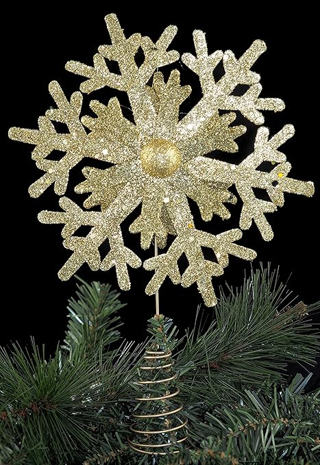 Immagini Del Natale Glitterate.Disney Gold Snowflake 30 Cm Glitter Albero Di Natale A Forma Decorazione Amazon It Casa E Cucina