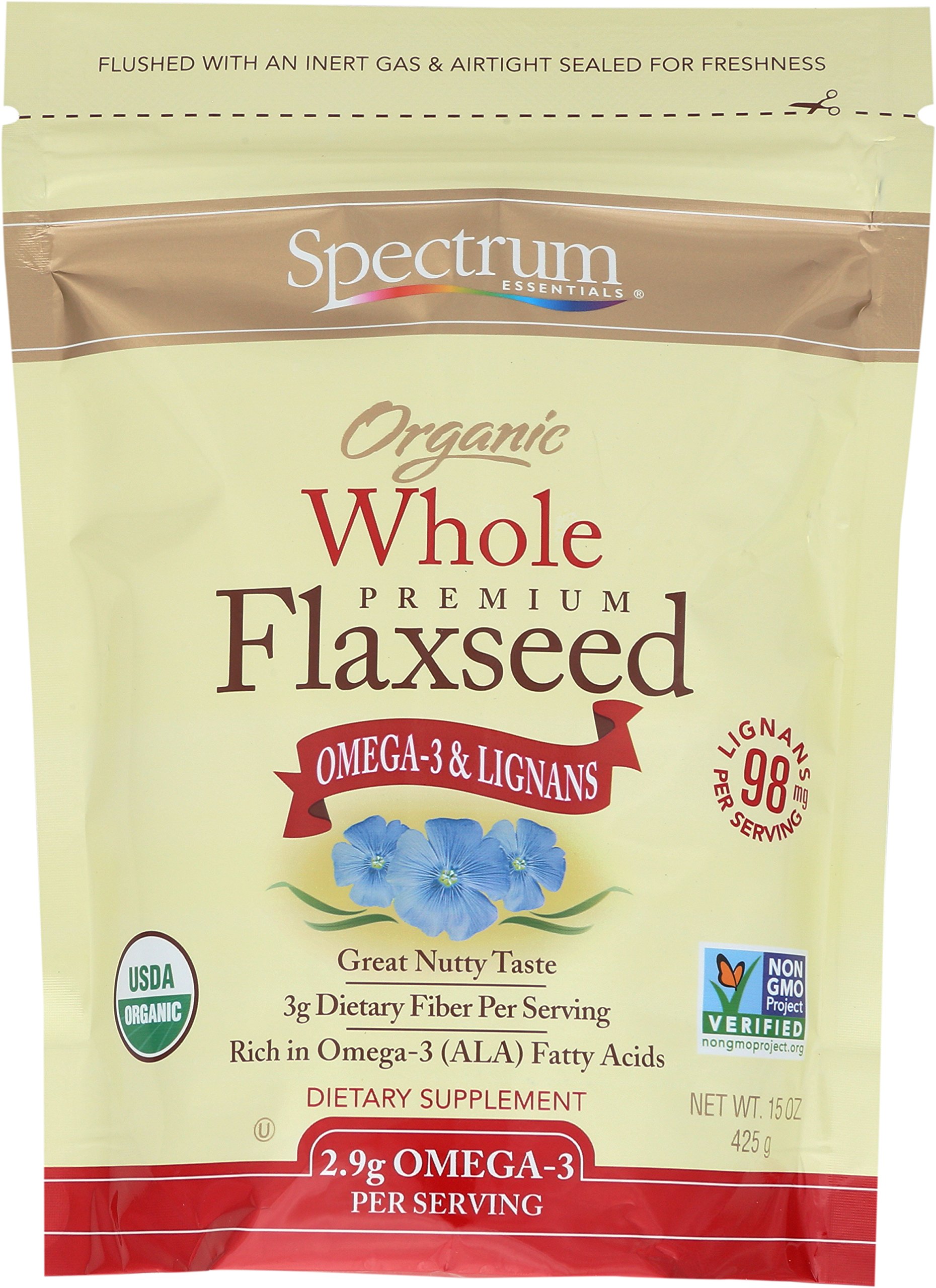 Spectrum Ground Flaxseed with Mixed Berries NOW with