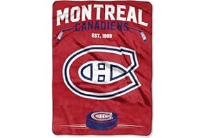 Officially Licensed NHL Inspired Plush Raschel Throw Blanket, 60" x 80"