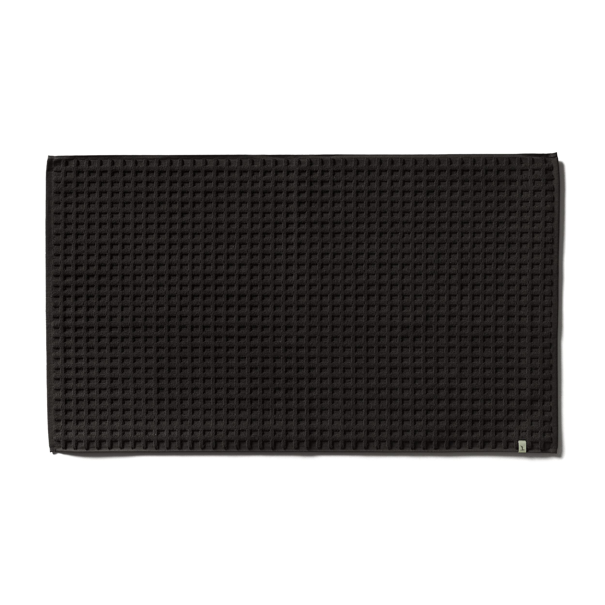 Möve Piquée bath mat 60 x 100 cm, 100% cotton, graphite