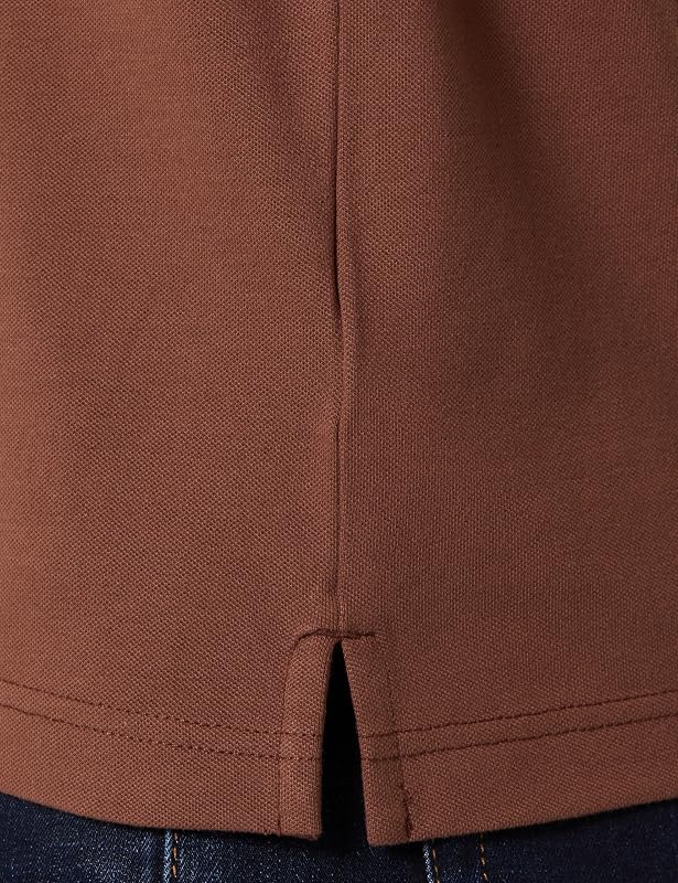 Collar Tipping SS Polo, Marron Acajou, L Hommes