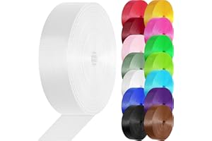 YOGHAVRS Nylon Webbing 1 inch 1.5 inch Nylon Strap Webbing Straps, 3.3 10 25 50 Yards Webbing Strapping for Bags/Lawn Chair/Climbing Outdoors Crafting DIY Gear Repair