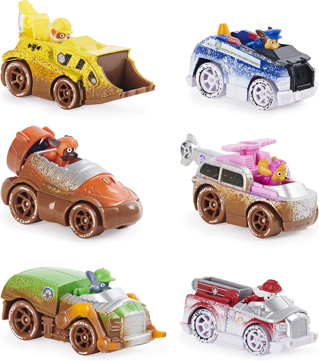 PAW Patrol, True Metal Off-Road Gift Pack of 6 Collectible Die-Cast Vehicles, 1:55 Scale, Grey, 0 - Image 3