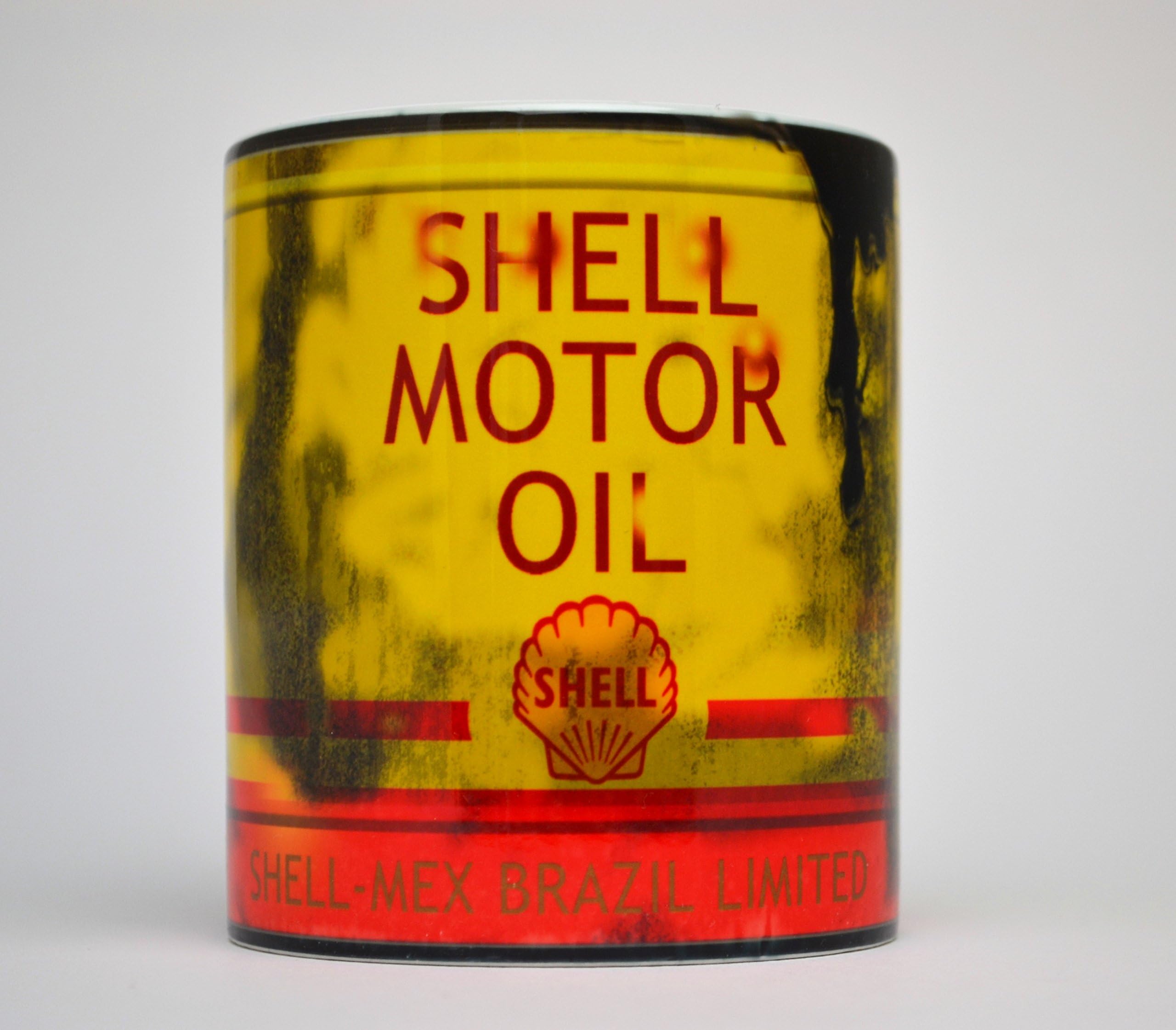 Shell oil inspired Gift 10z Tea / Coffee mug Motorcycle Car Mechanic