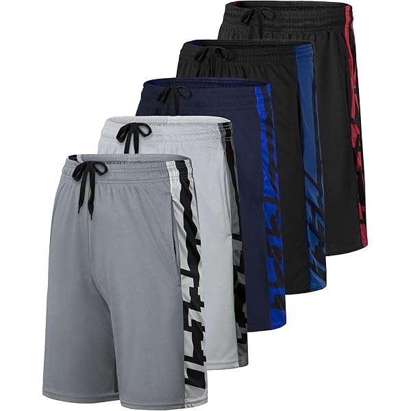 Short Homme Starting Mens Basketball Shorts With Pockets, Active