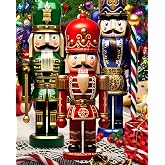 Springbok Christmas Guardians 500 Piece Jigsaw Puzzle for Adults | Unique Cut Pieces, Made in USA, Eco-Friendly Materials celebrating colorful nutcrackers and holiday joy