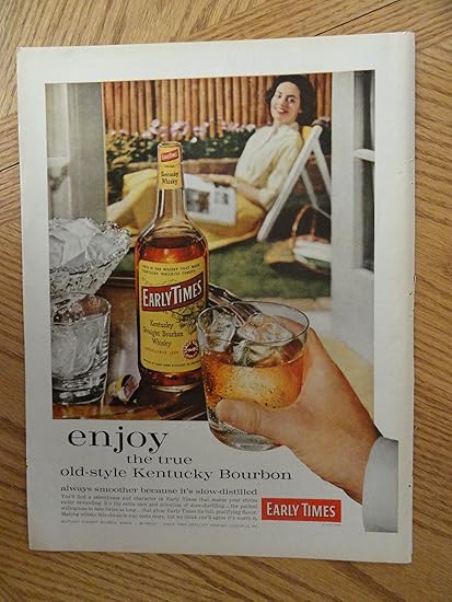 Amazon Com 1959 Early Times Whiskey Woman In Chair