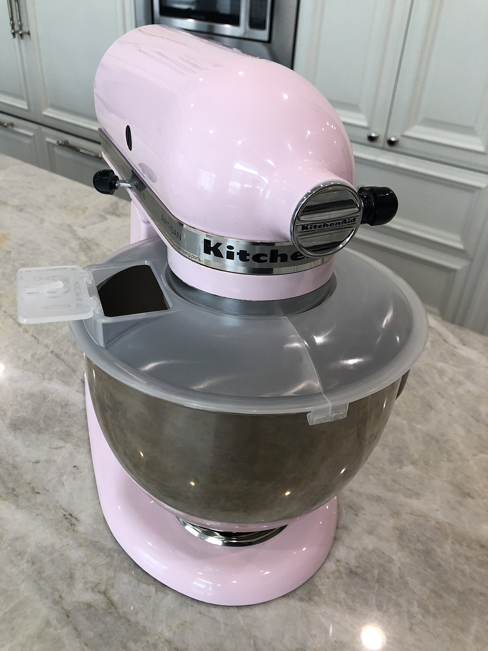 Exclusively for Kitchen Aid 4.5 Mixing Bowl, USA Patented 3 in 1 Splatter cover, Eliminates the mess, Securely seals and has easy access door for adding additional ingredients,