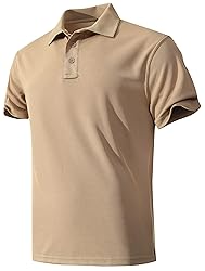 KAOKLRNI Men's Quick-Dry Active Polo Shirts Short