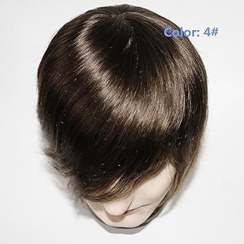 Amazon Com Balding Mens Hair Unit Mens Toupee Real Hair Lumeng