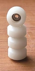 LEEFAI Pro Fingerboard Wheels Urethane 75D -Mini Finger Skate Board Bearing Wheel -7.8 * 5mm…
