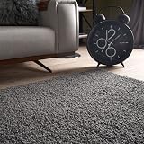 THE RUGS Living Room Rug Shaggy 30 mm Thick 140x200 Dark Grey view 7