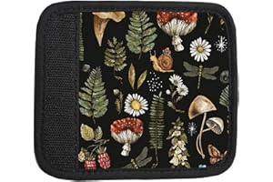 TPOAEL 2 Pack Luggage Handle Wrap Travel Tags - Set of Luggage Tags for Suitcases, Identifiers, Marker, and Handle Covers - Cruise Accessories and Travel Gifts（Boho Mushroon