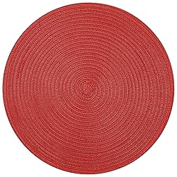 SHACOS Round Braided Placemats 15 inch Set of 4