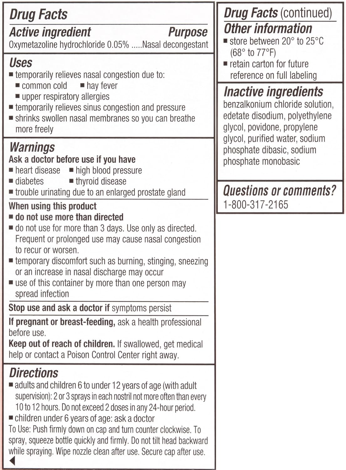 Afrin Original Spray, 0.5 Ounce: Health & Personal Care