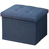 AmasSmile® Storage Ottoman Folding Foot Rest