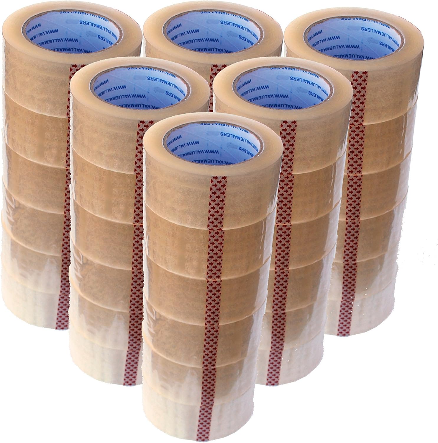 ValueMailers 36 Rolls Clear Packaging 2 Inches Wide X 330 Feet 2.0 Mil