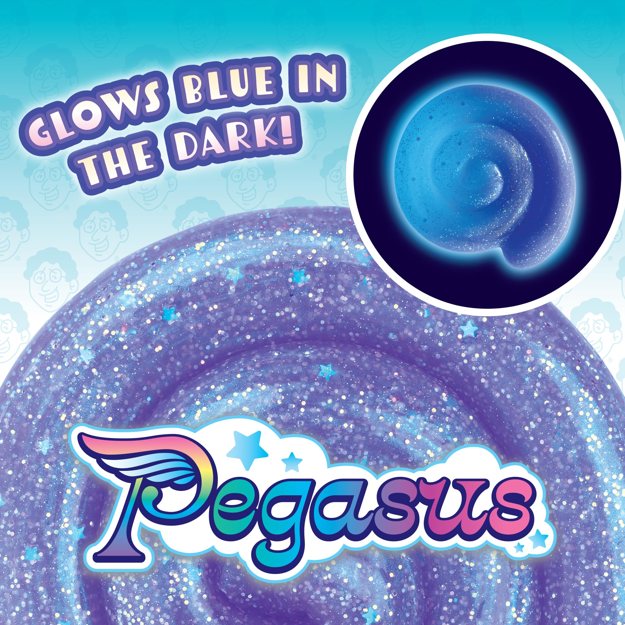 Crazy Aaron's Thinking Putty® - Pegasus - Glow in The Dark Sensory Putty for Kids and Grown ups in a 4