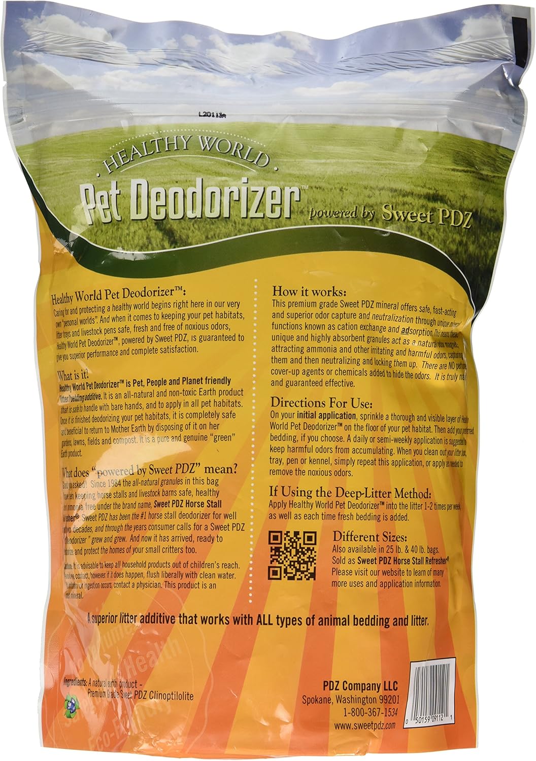 Sweet PDZ Healthy World Pet Deodorizer, 3.5 lbs