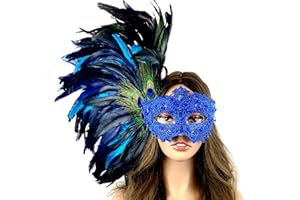 STORM BUY] Women Lady Girls Costume Venetian mask Feather Masquerade Mask Halloween Mardi Gras Cosplay Party Masque