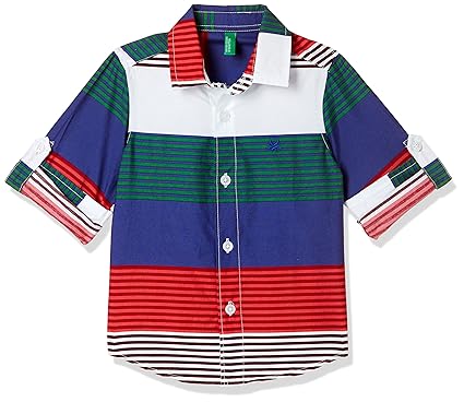 Baby Boys Striped Regular Fit Shirt