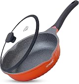 INTIGNIS Deep Non-Stick Frying Pan with Lid 28 cm GREBLON Ceramic Coating