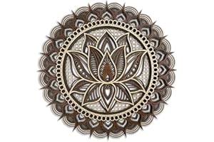 Mandala Wall Art Wood, Lotus Flower of Life Wall Decor, Wooden Zen Wall Art, Spiritual Wall Art, Wood Mandala Art, Meditation