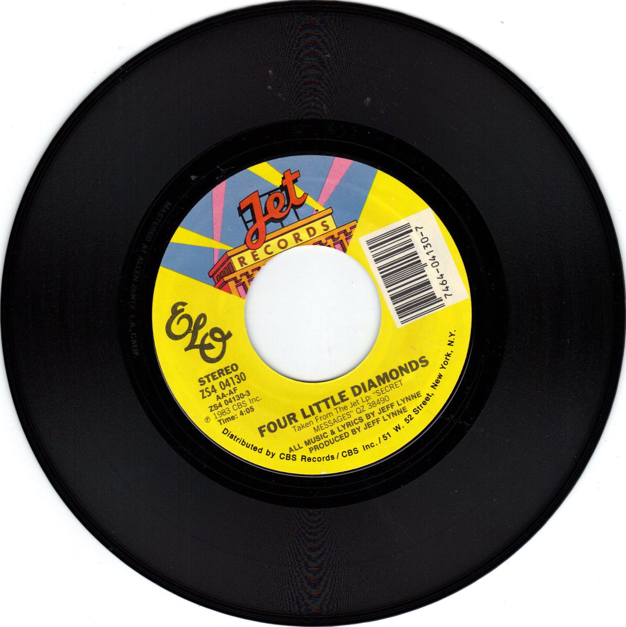 ELECTRIC LIGHT ORCHESTRA/Four Little Diamonds/45rpm record