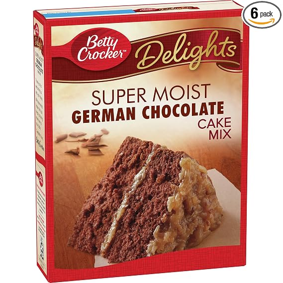 Betty crocker Super moist german chocolate cake Mix (016000409927)