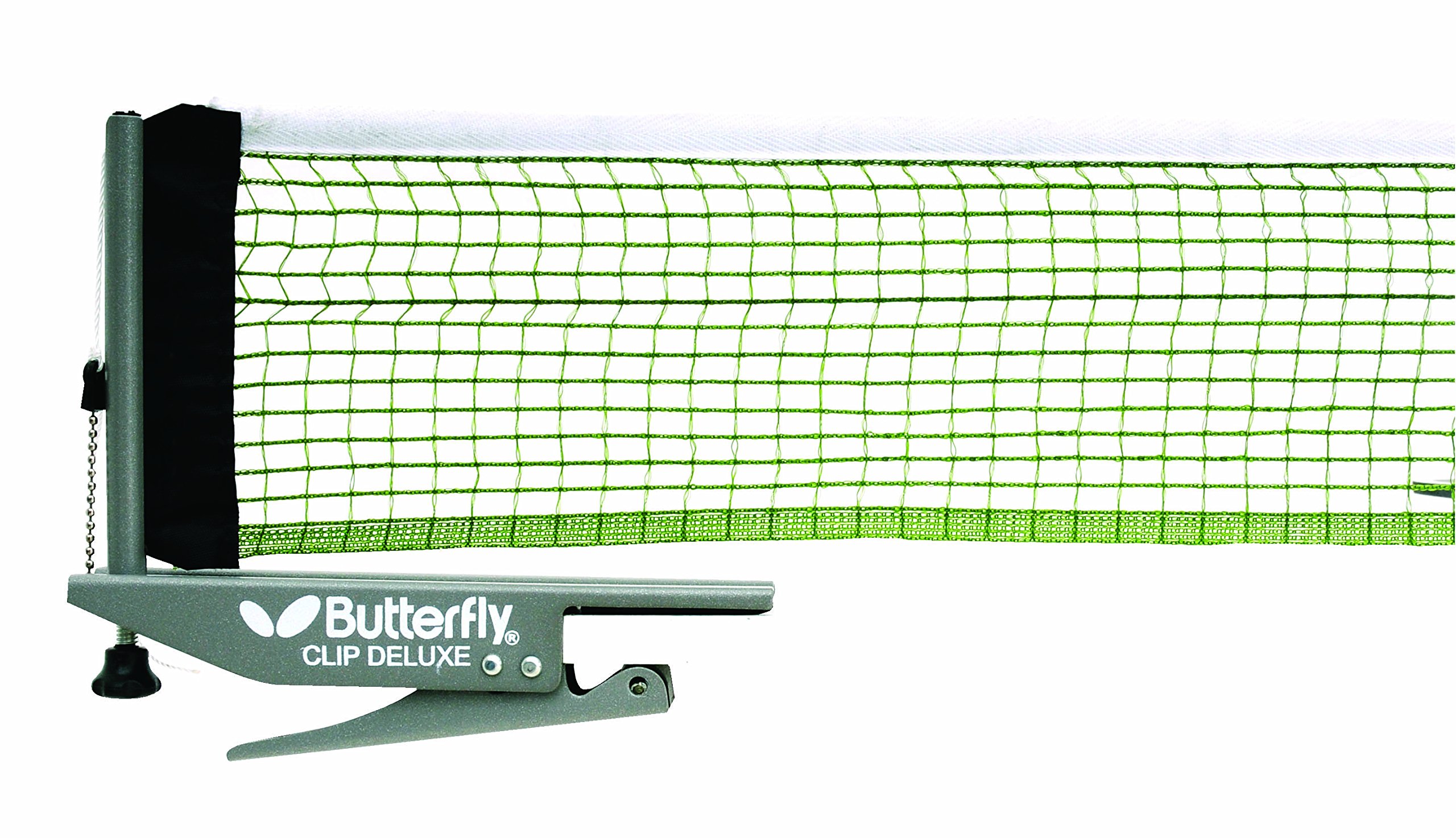 Butterfly Clip Deluxe Net & Post Set - Black/White, 27 cm