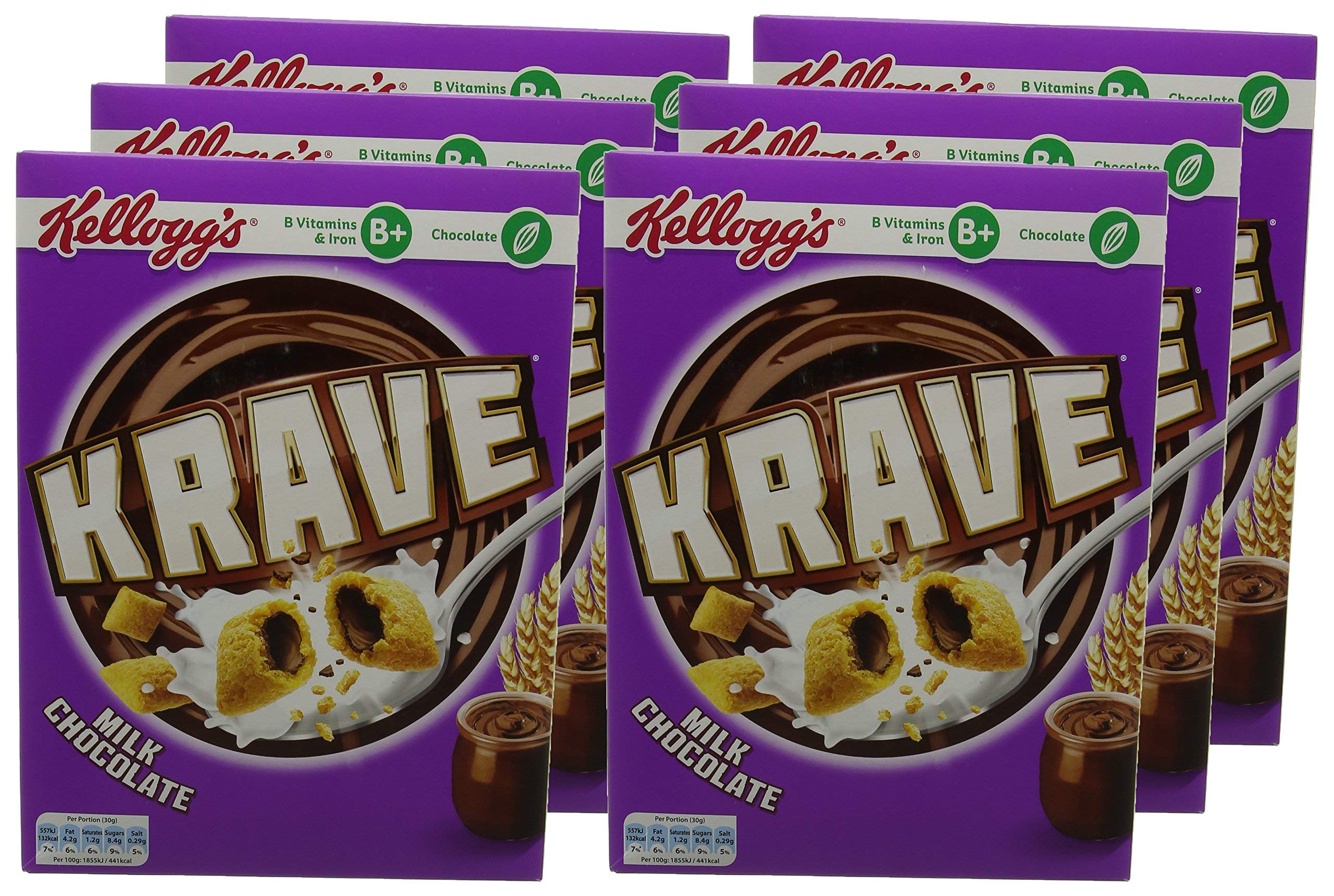Krave Milk Chocolate Cereal Shells 375 g (Pack of 6) Buy Online in