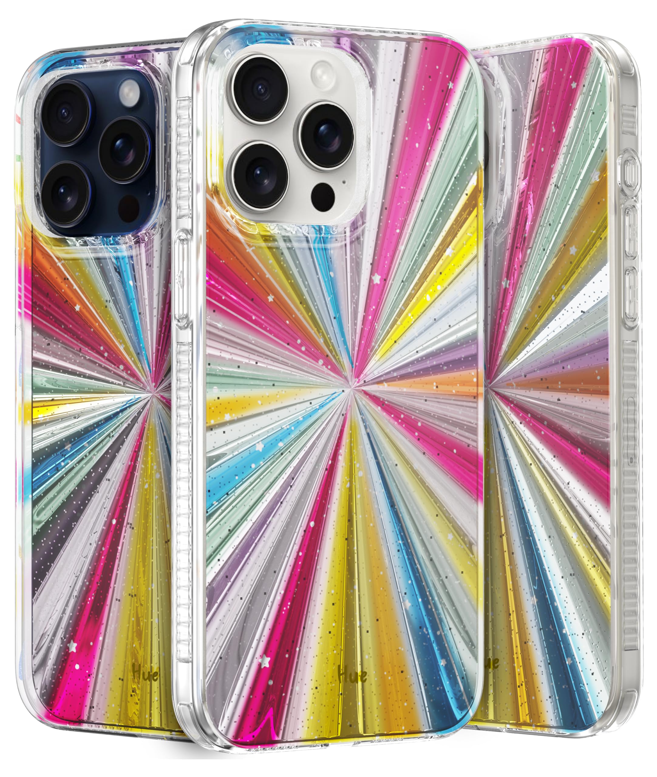 Photo 1 of LONLI Hue Case for iPhone 15 Pro Max - [360° Shock-Absorbent Bumper] - [Cute and Unique Phone Cover for Girls and Women] - Cosmic Portal