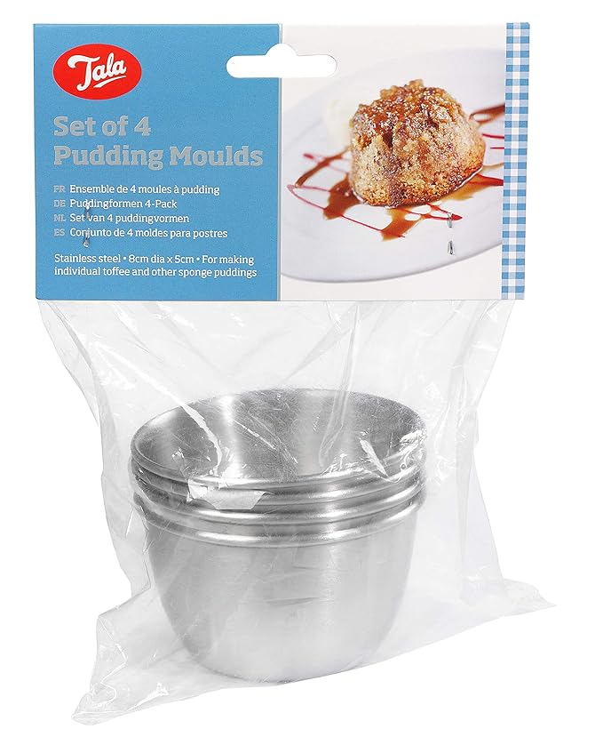 Set Of 4 Pudding Baking Moulds Cookware Accessories