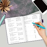 Legend Planner Address Book with Alphabetical Tabs – Purple Medium view 7