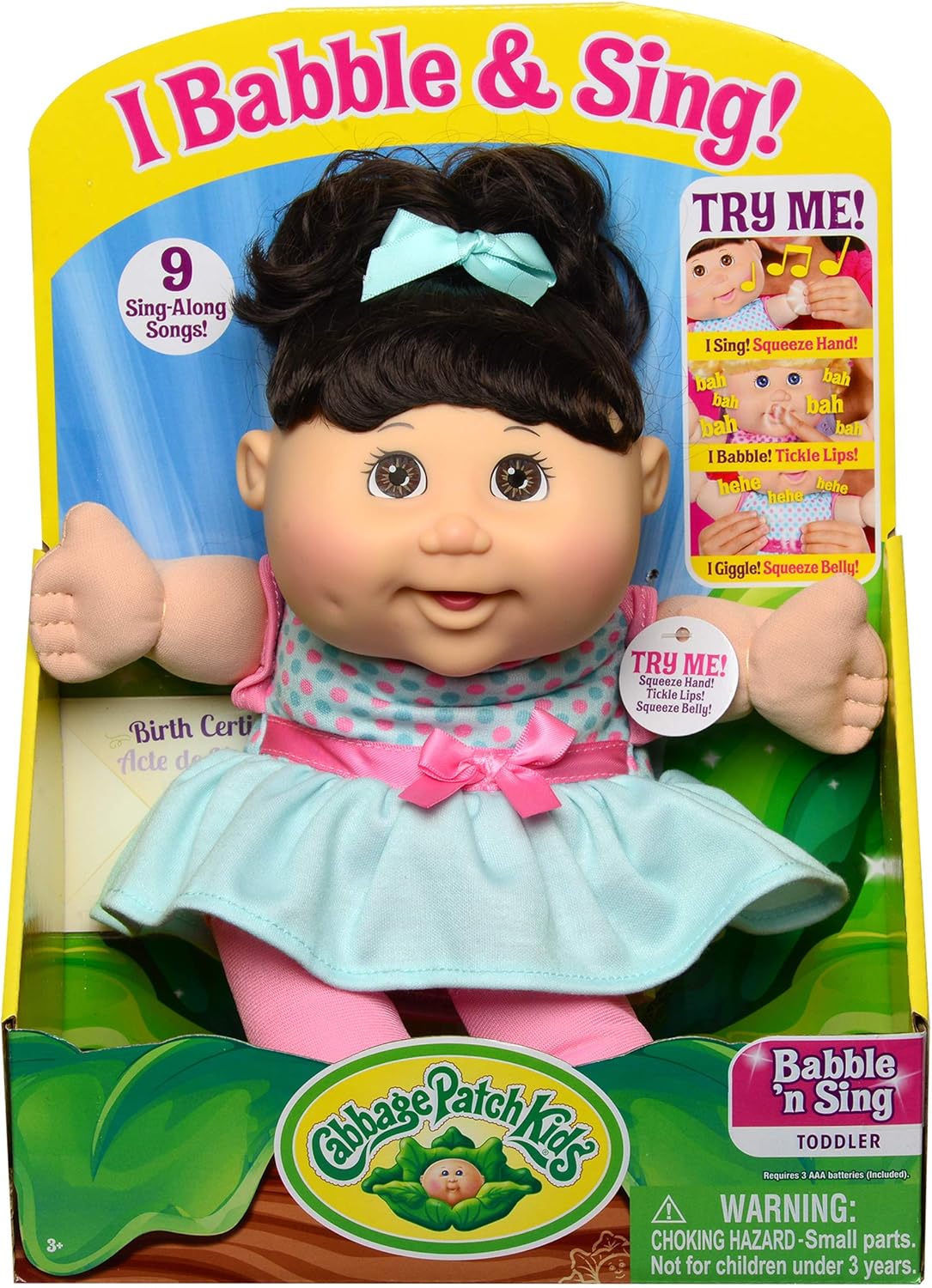 babble and sing cabbage patch doll