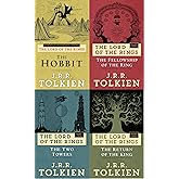 Lord of The Rings 4 volume Set by J. R. R. Tolkien: The Fellowship of the Ring; The Two Towers; The Return of the King; The H
