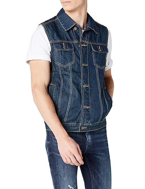 Urban Classics Herren Denim Vest Weste