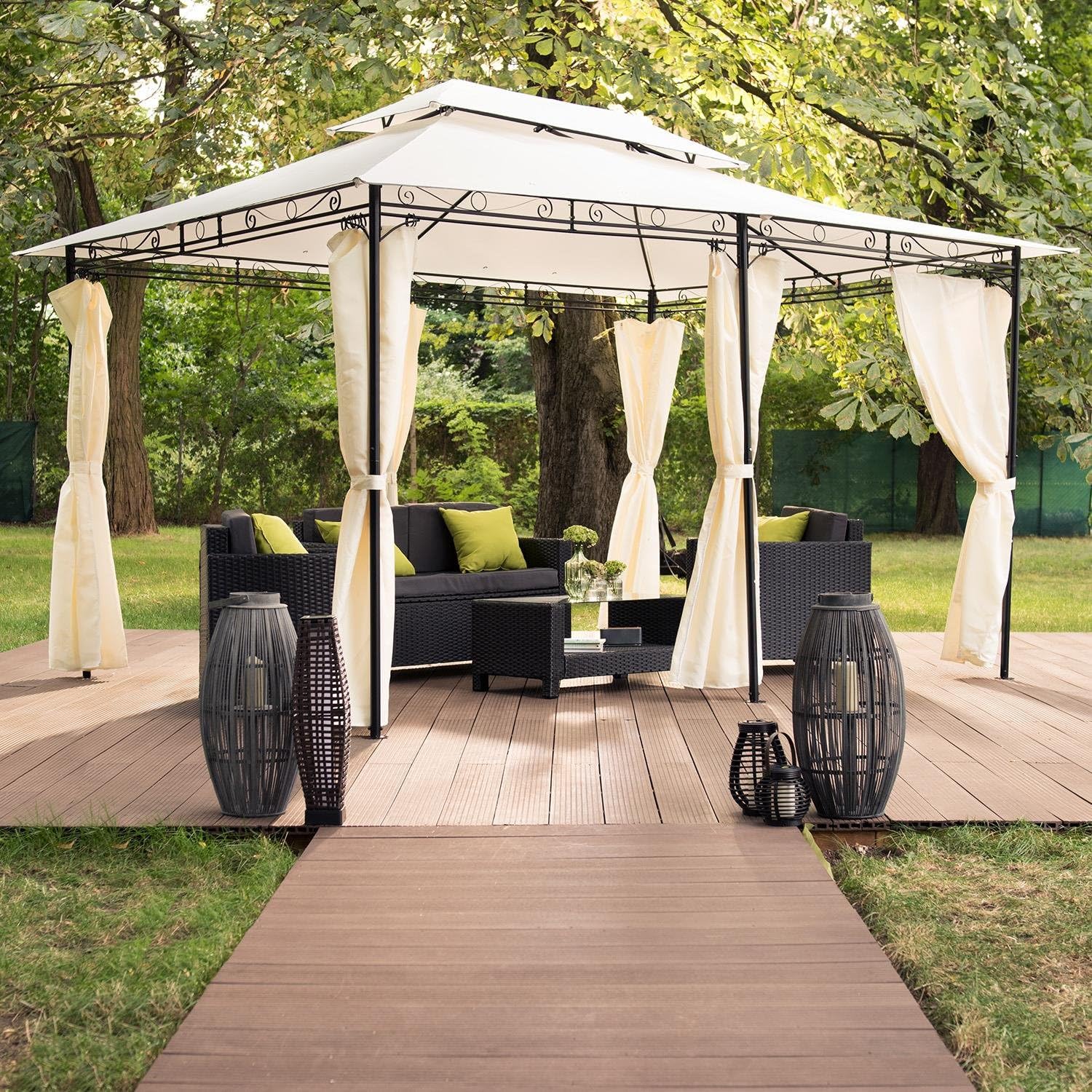 Pergola estructura metalica 【2020】🥉 | Las mejores pérgolas del mercado.