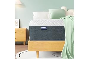 HOXURY Full Mattress, 12 Inch Green Tea Memory Foam Mattress in a Box, Medium Firm Full Size Mattress for Pressure Relief, CertiPUR-US Certified