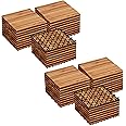 Yaheetech 54PCS Acacia Wood Interlocking Flooring Tiles Waterproof Flooring for Outdoor & Indoor Patio,Balcony,Garden,Poolside,12 × 12 in