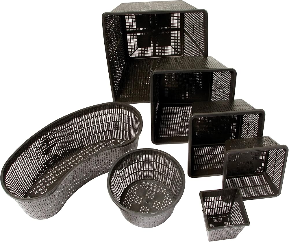 Superfish Set of 3 Baskets 19x19 cm for Aquatic Plants & Pond Use