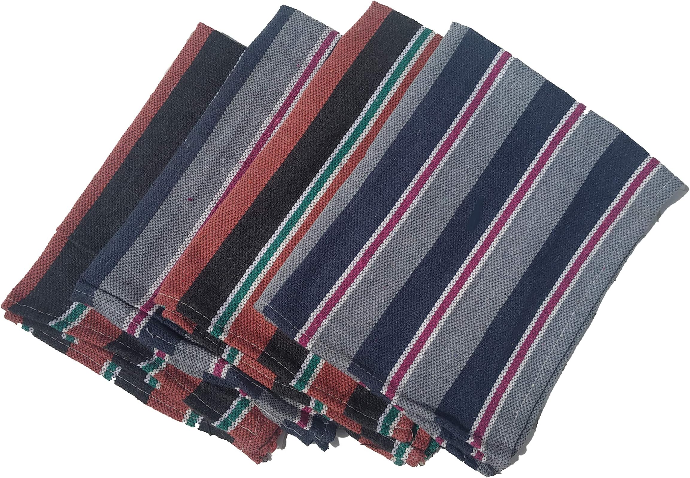 SHOP BY ROOM Multi Color Wet and Dry Floor Cleaning Cloth,Pottu, Pocha -18 inch x 18 inch - Pack of 4